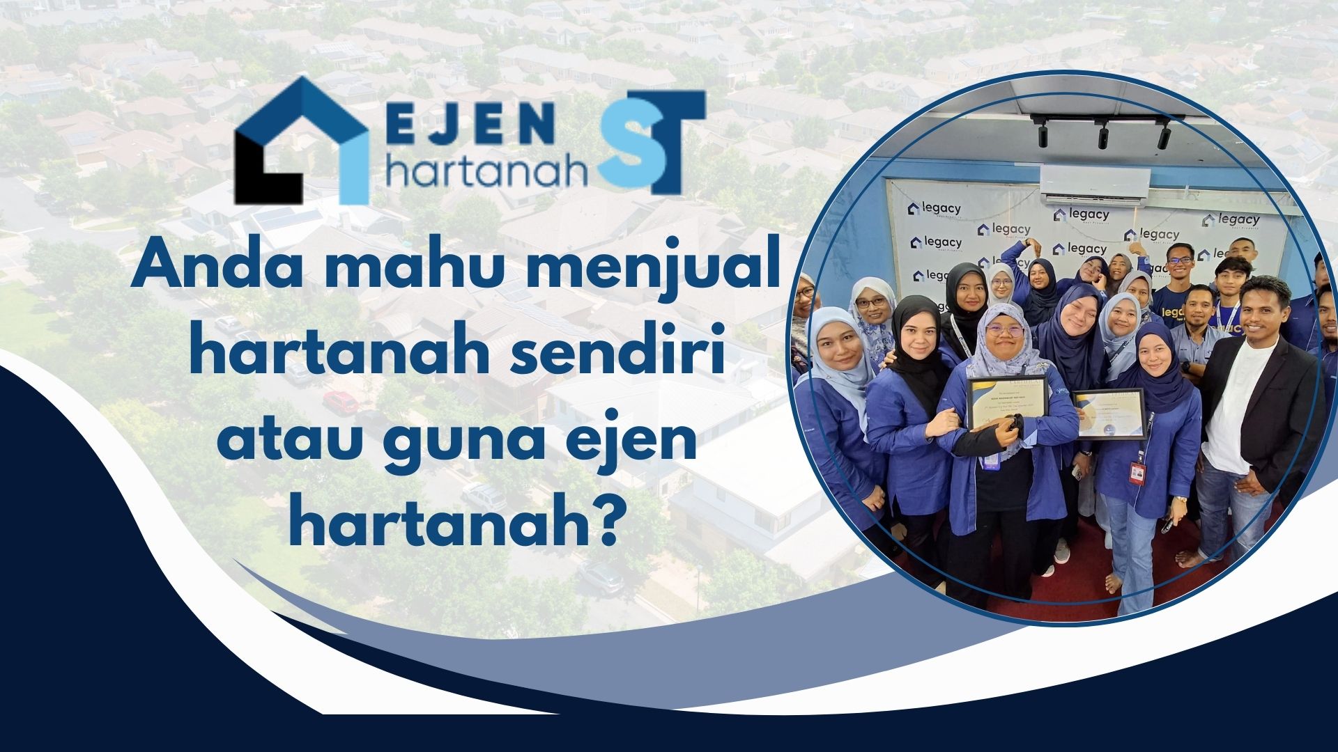 nak jual sendiri atau guna ejen hartanah